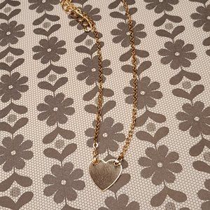 Gold Toned Heart Ankle Bracelet